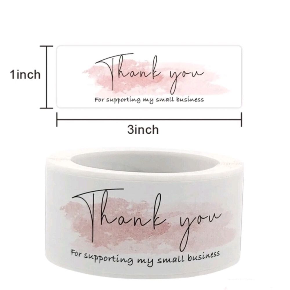 Thank You Stickers for Small Business 10 Indivdual